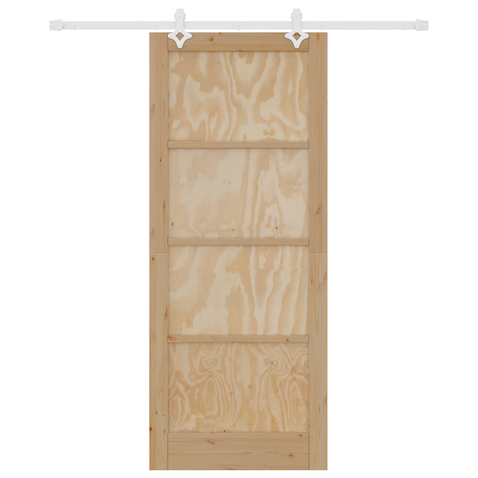 Porta scorrevole Naturale e Bianco 86 x 211 cm | homemem39