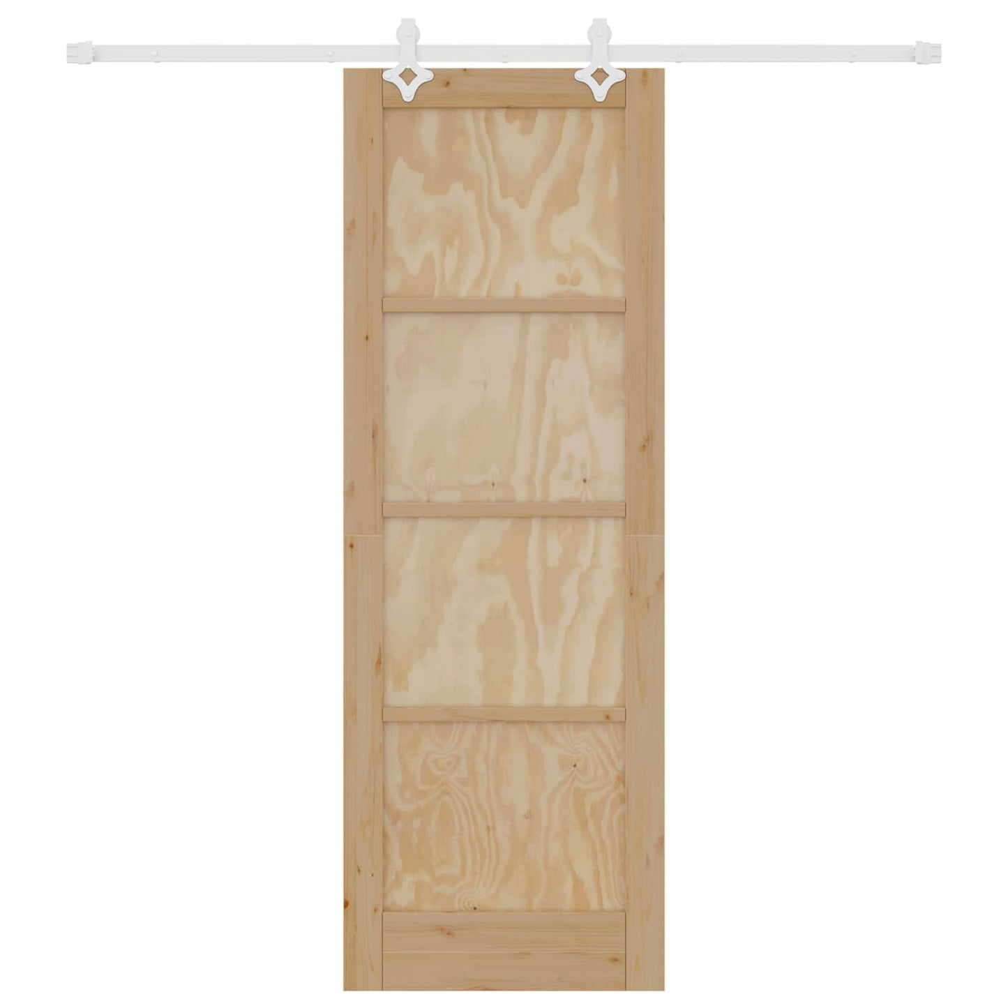 Porta scorrevole Naturale e Bianco 73,5 x 211 cm | homemem39