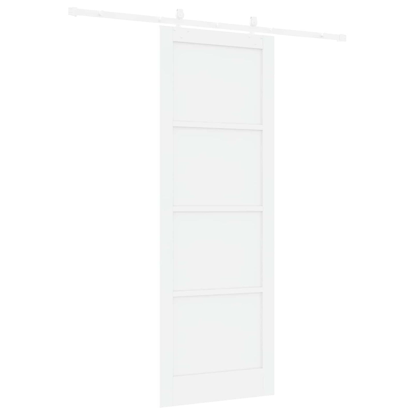 Porta scorrevole Bianco 83 x 232 cm Legno Massello di Pino | homemem39