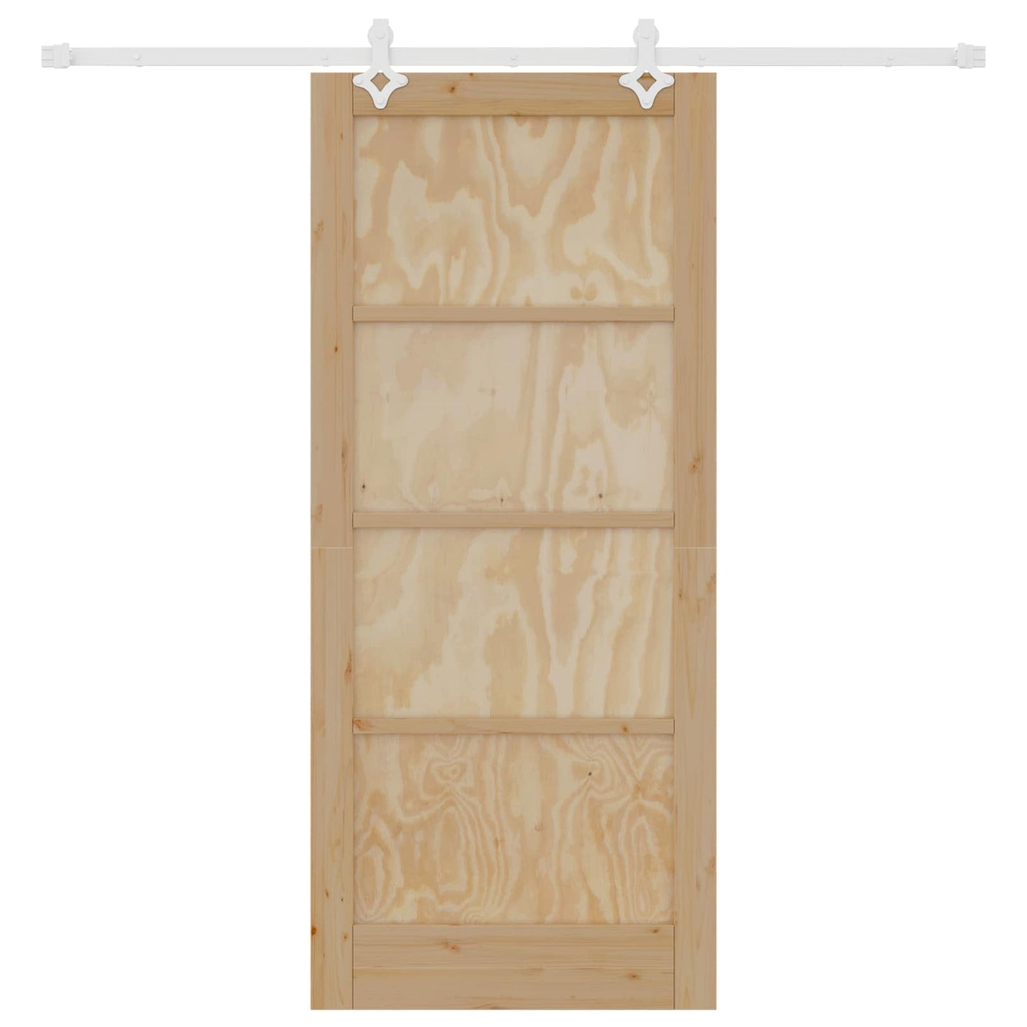 Porta scorrevole Naturale e Bianco 86 x 198,5 cm | homemem39