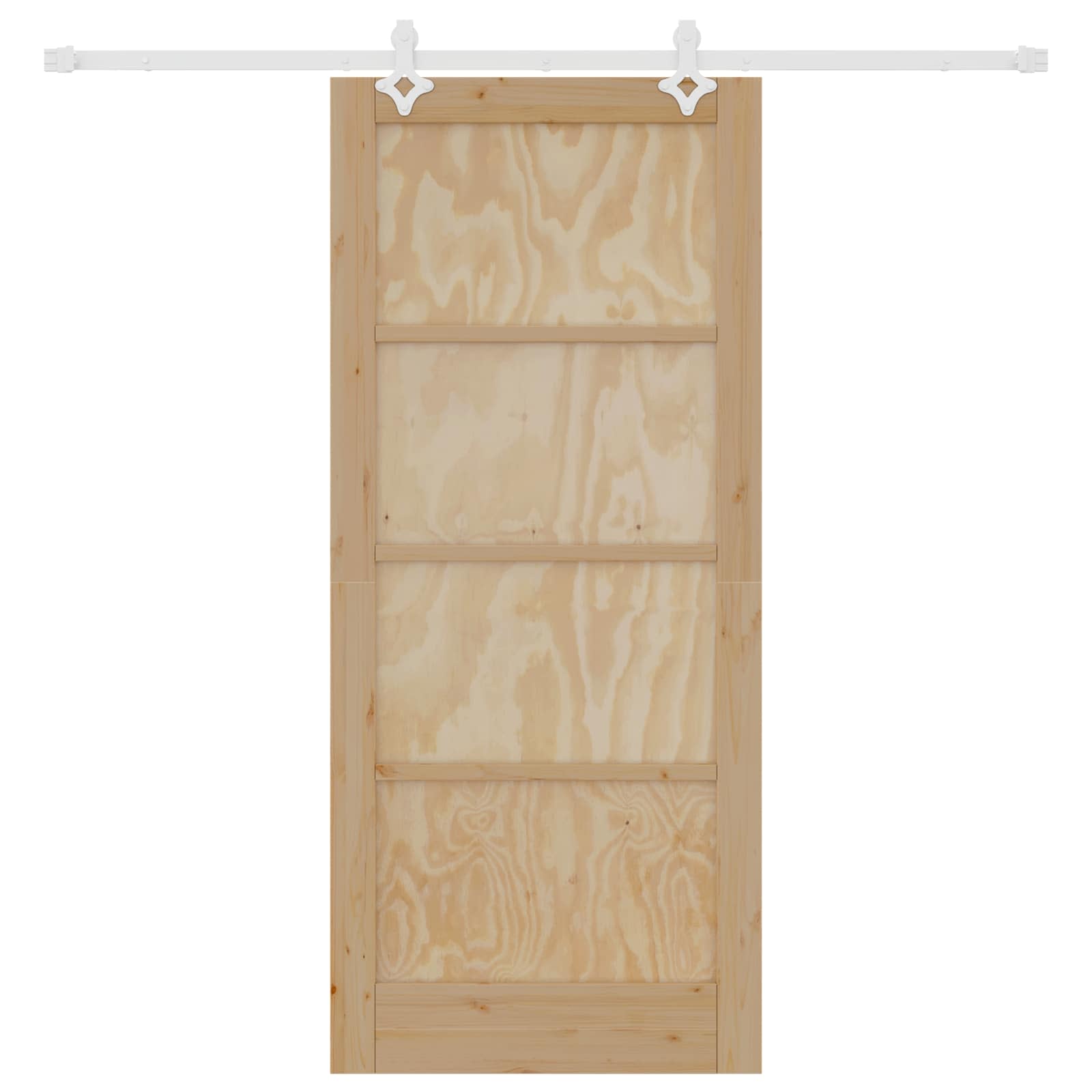 Porta scorrevole Naturale e Bianco 86 x 198,5 cm | homemem39
