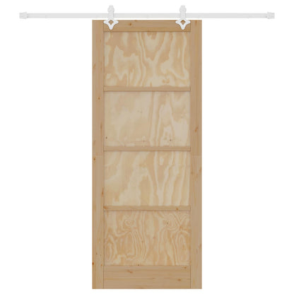 Porta scorrevole Naturale e Bianco 86 x 211 cm | homemem39