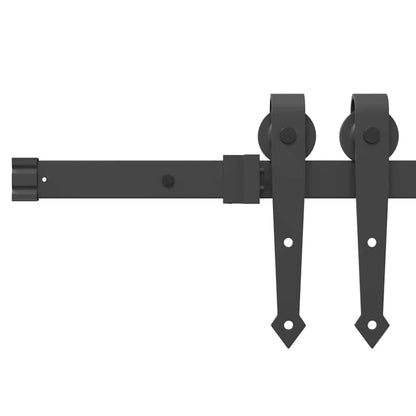 Porta scorrevole ORKDAL Naturale e Nero 61 x 198,5 cm | homemem39