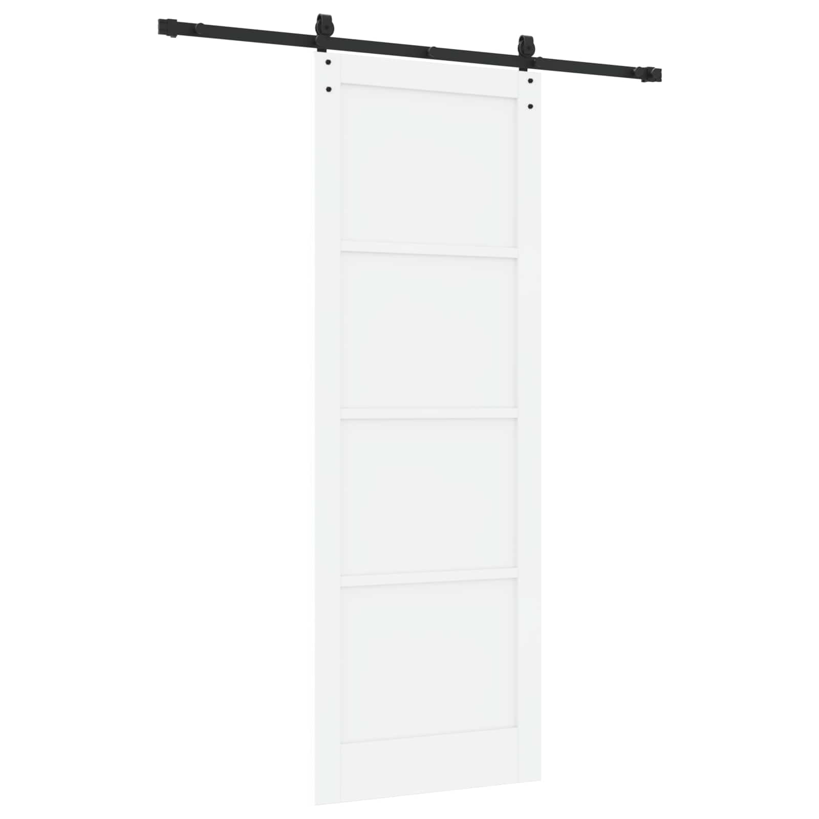 Porta scorrevole ORKDAL Bianco e Nero 83 x 232 cm | homemem39
