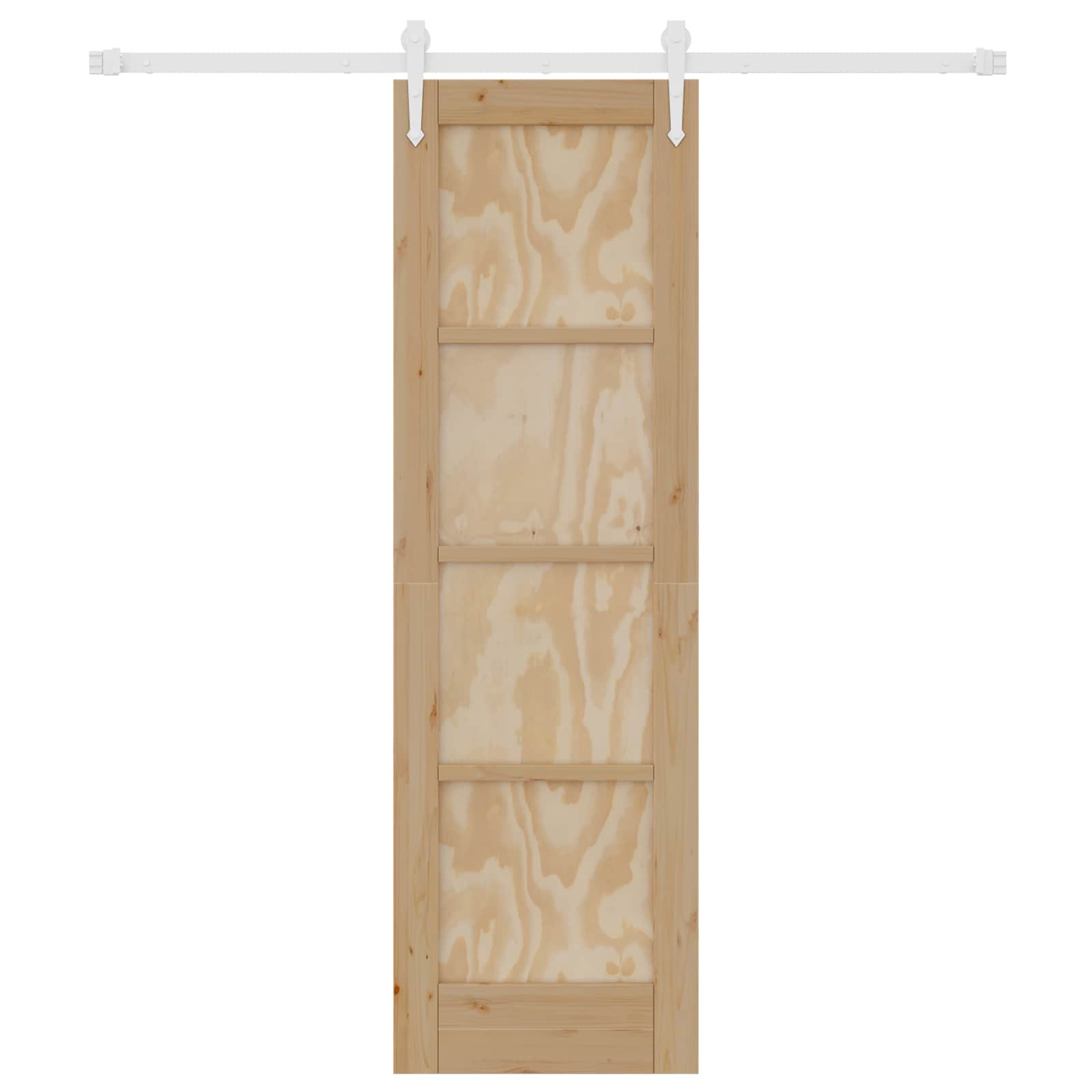 Porta scorrevole ORKDAL Naturale e Bianco 61 x 198,5 cm | homemem39