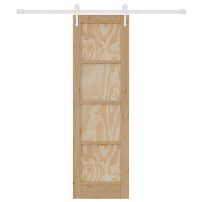 Porta scorrevole ORKDAL Naturale e Bianco 61 x 198,5 cm | homemem39
