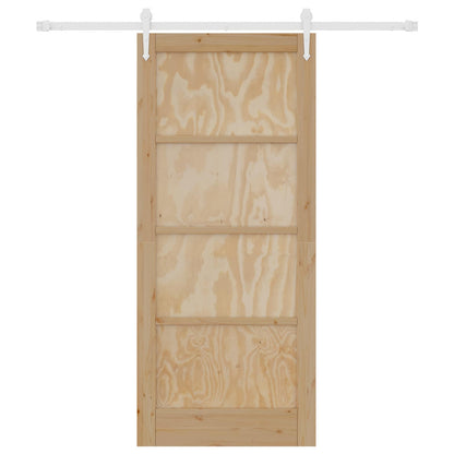 Porta scorrevole ORKDAL Naturale e Bianco 86 x 198,5 cm | homemem39