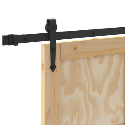 Porta scorrevole ORKDAL Naturale e Nero 73,5 x 211 cm | homemem39