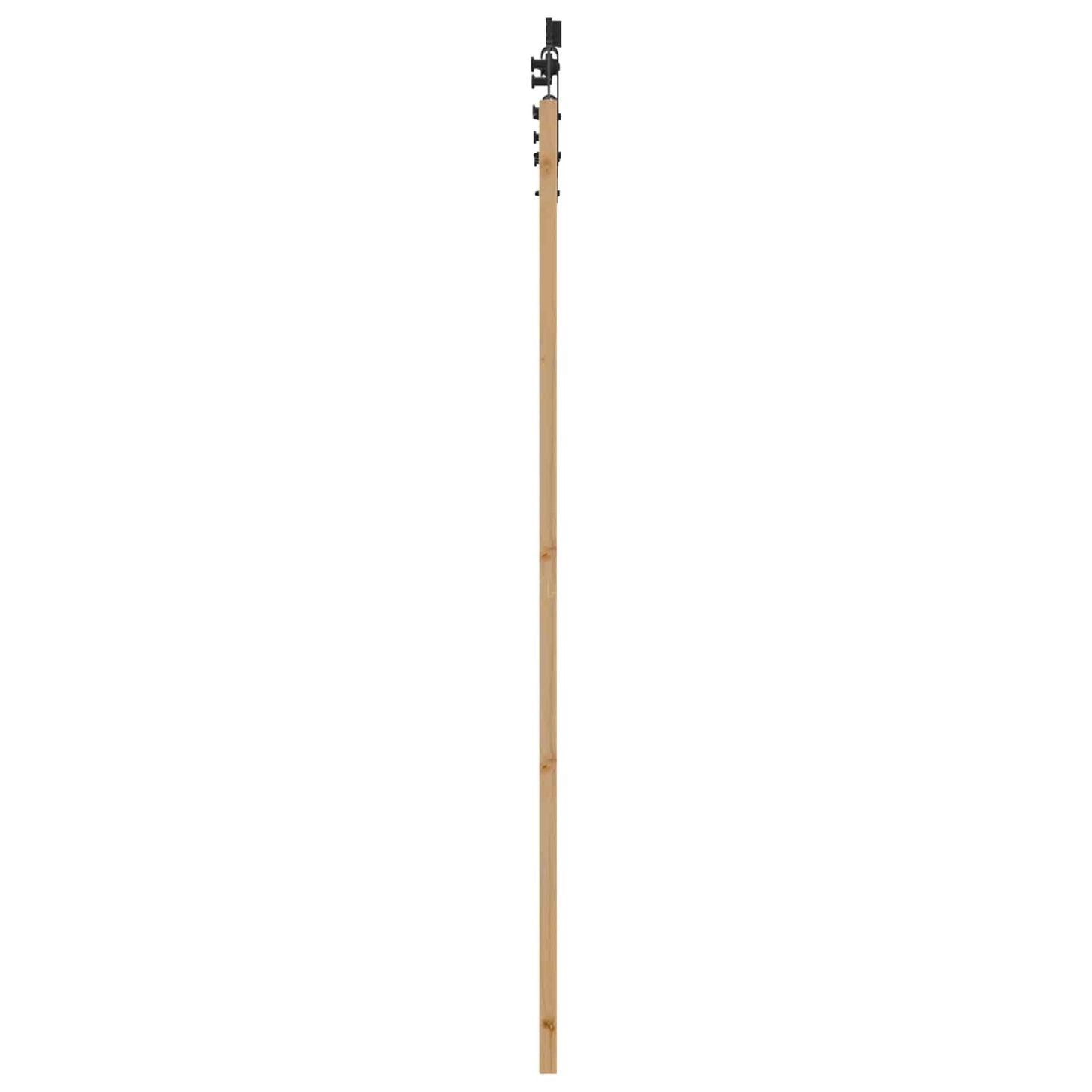 Porta scorrevole ORKDAL Naturale e Nero 73,5 x 211 cm | homemem39