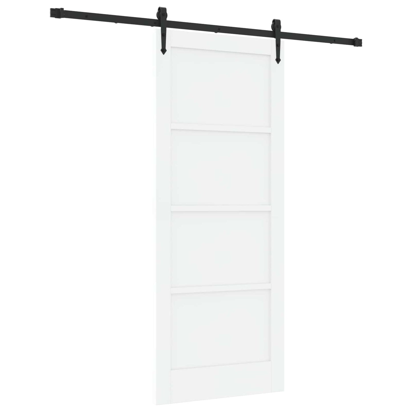 Porta scorrevole ORKDAL Bianco e Nero 83 x 202 cm | homemem39