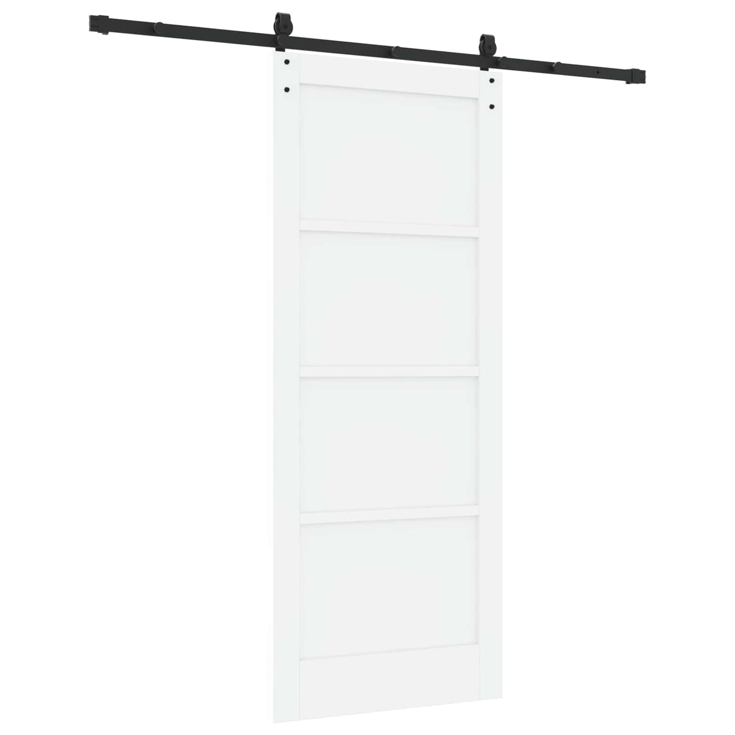 Porta scorrevole ORKDAL Bianco e Nero 83 x 202 cm | homemem39