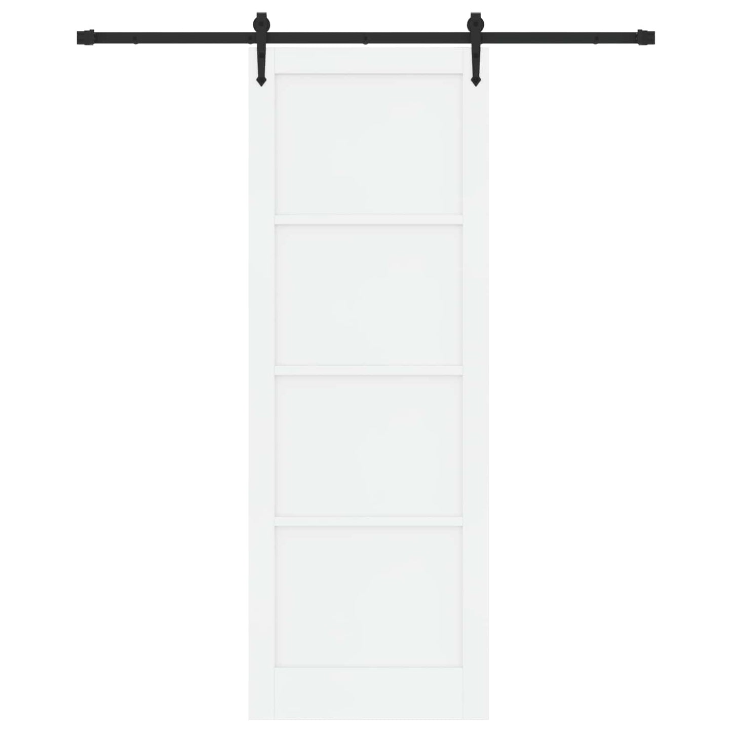 Porta scorrevole ORKDAL Bianco e Nero 83 x 232 cm | homemem39