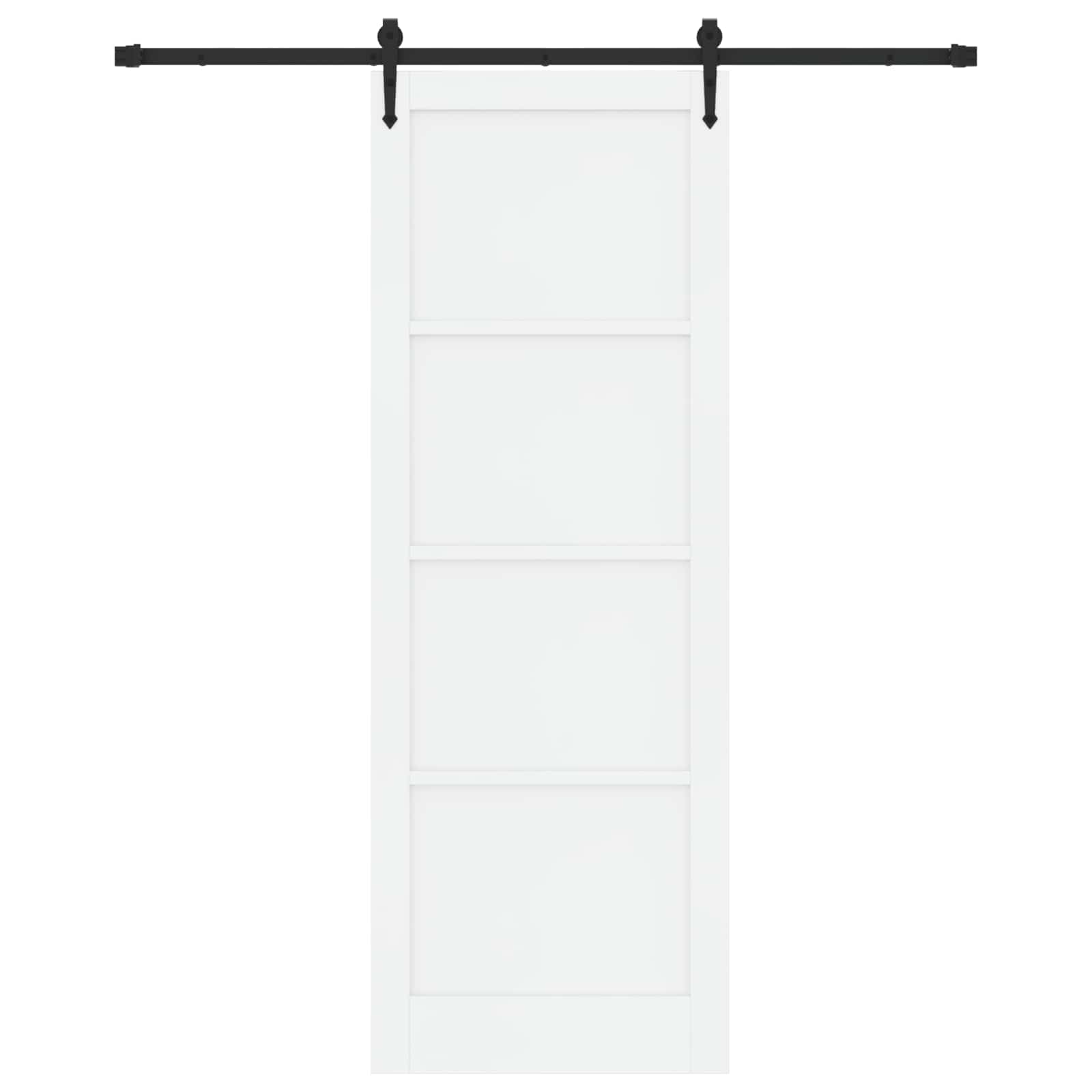 Porta scorrevole ORKDAL Bianco e Nero 83 x 232 cm | homemem39