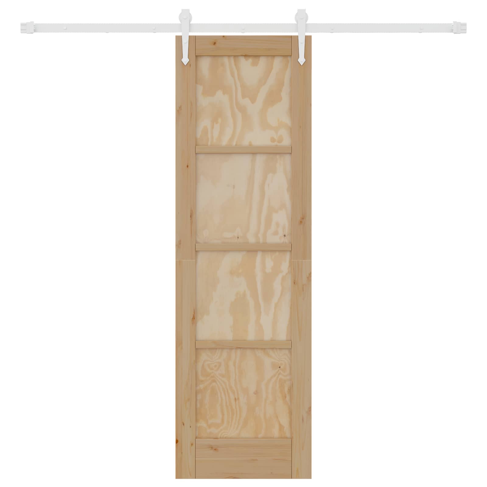 Porta scorrevole ORKDAL Naturale e Bianco 61 x 198,5 cm | homemem39