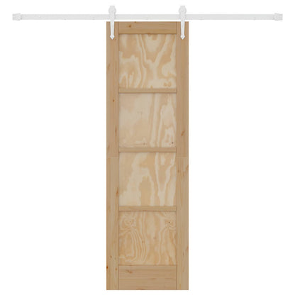 Porta scorrevole ORKDAL Naturale e Bianco 61 x 198,5 cm | homemem39