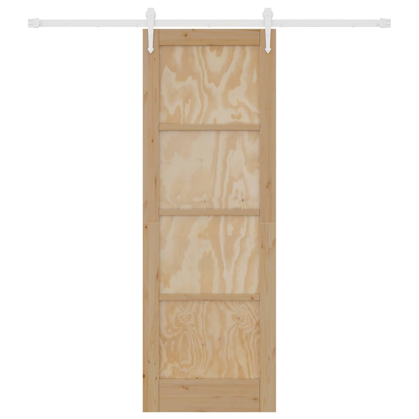 Porta scorrevole ORKDAL Naturale e Bianco 73,5 x 211 cm | homemem39
