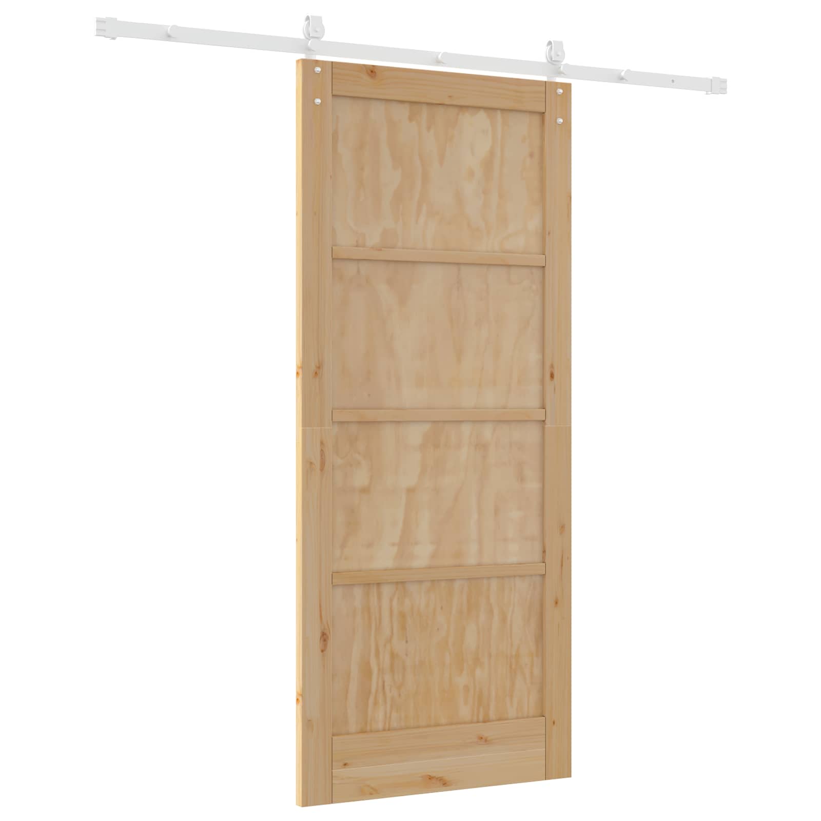 Porta scorrevole ORKDAL Naturale e Bianco 86 x 198,5 cm | homemem39