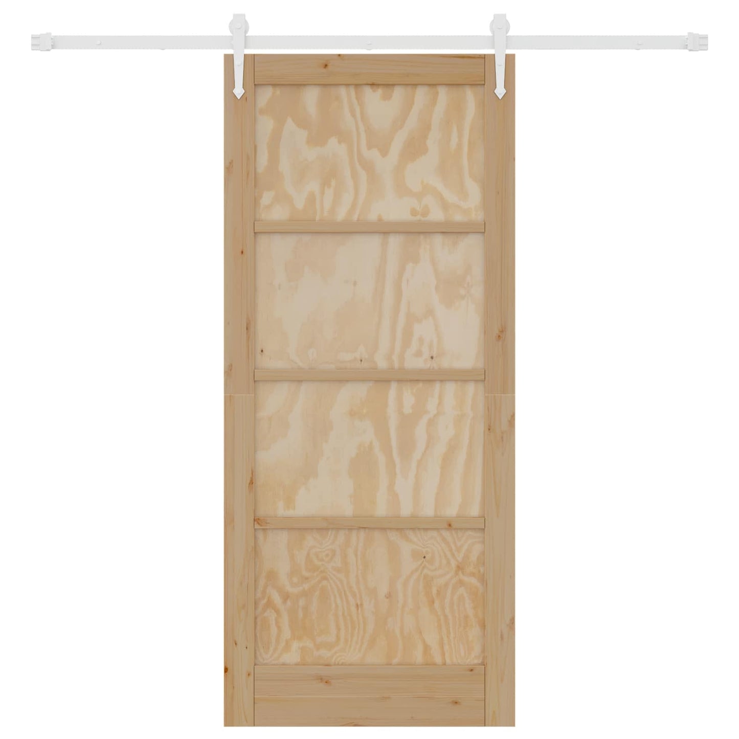 Porta scorrevole ORKDAL Naturale e Bianco 86 x 198,5 cm | homemem39