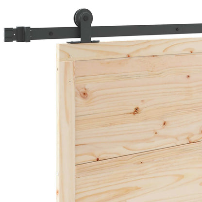 Porta scorrevole Naturale 100 x 208 cm Legno Massello di Pino | homemem39