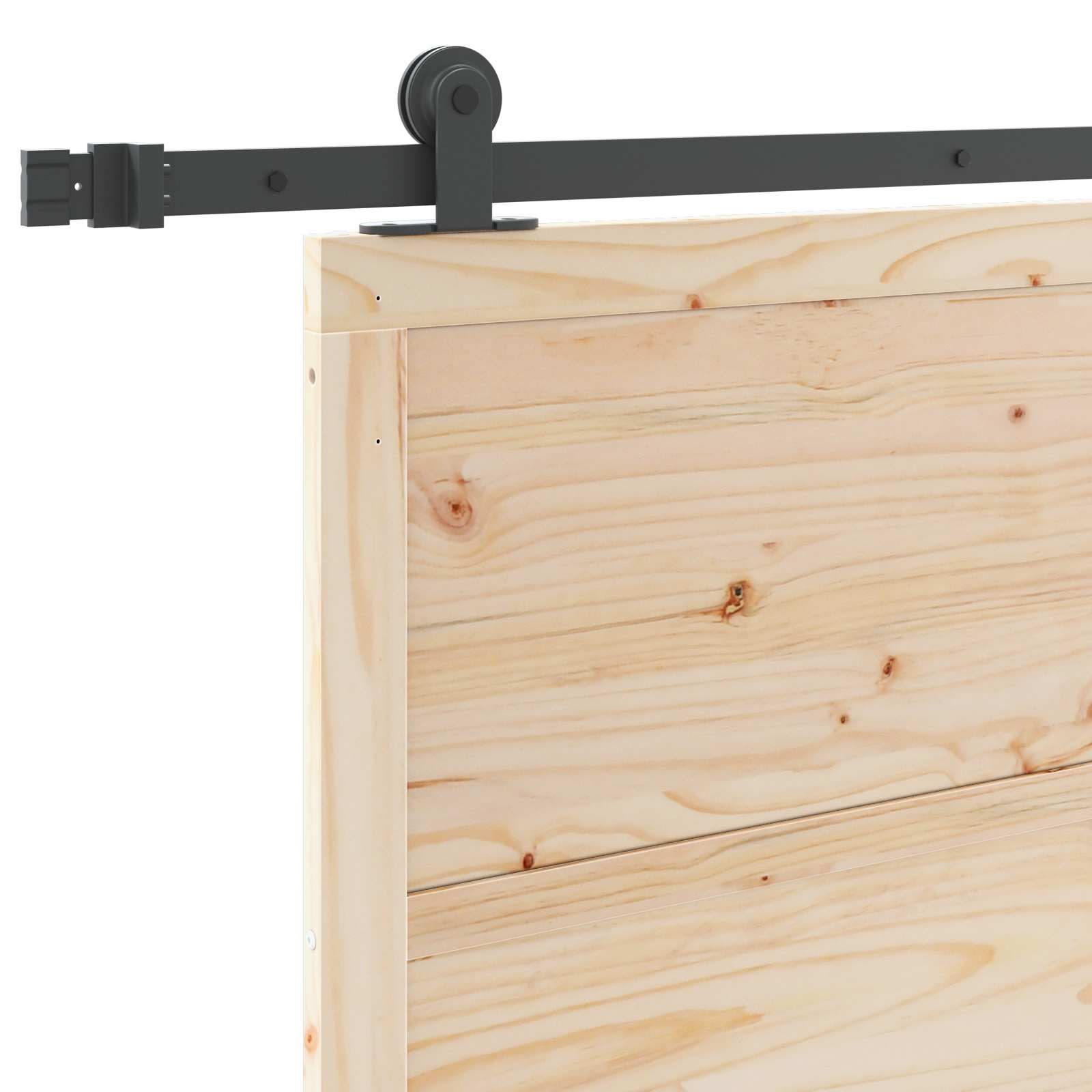 Porta scorrevole Naturale 90 x 208 cm Legno Massello di Pino | homemem39