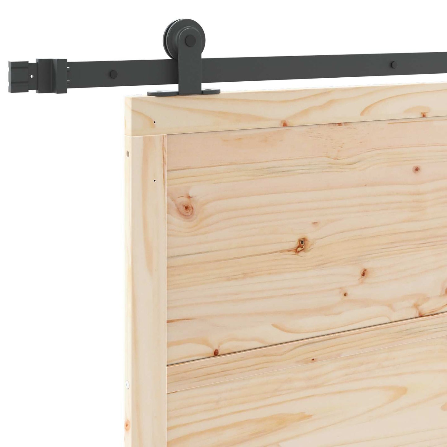 Porta scorrevole Naturale 90 x 208 cm Legno Massello di Pino | homemem39