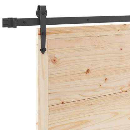 Porta scorrevole Naturale 100 x 208 cm Legno Massello di Pino