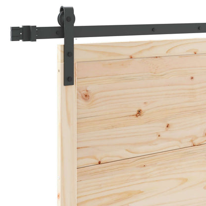 Porta scorrevole Naturale 90 x 208 cm Legno Massello di Pino | homemem39