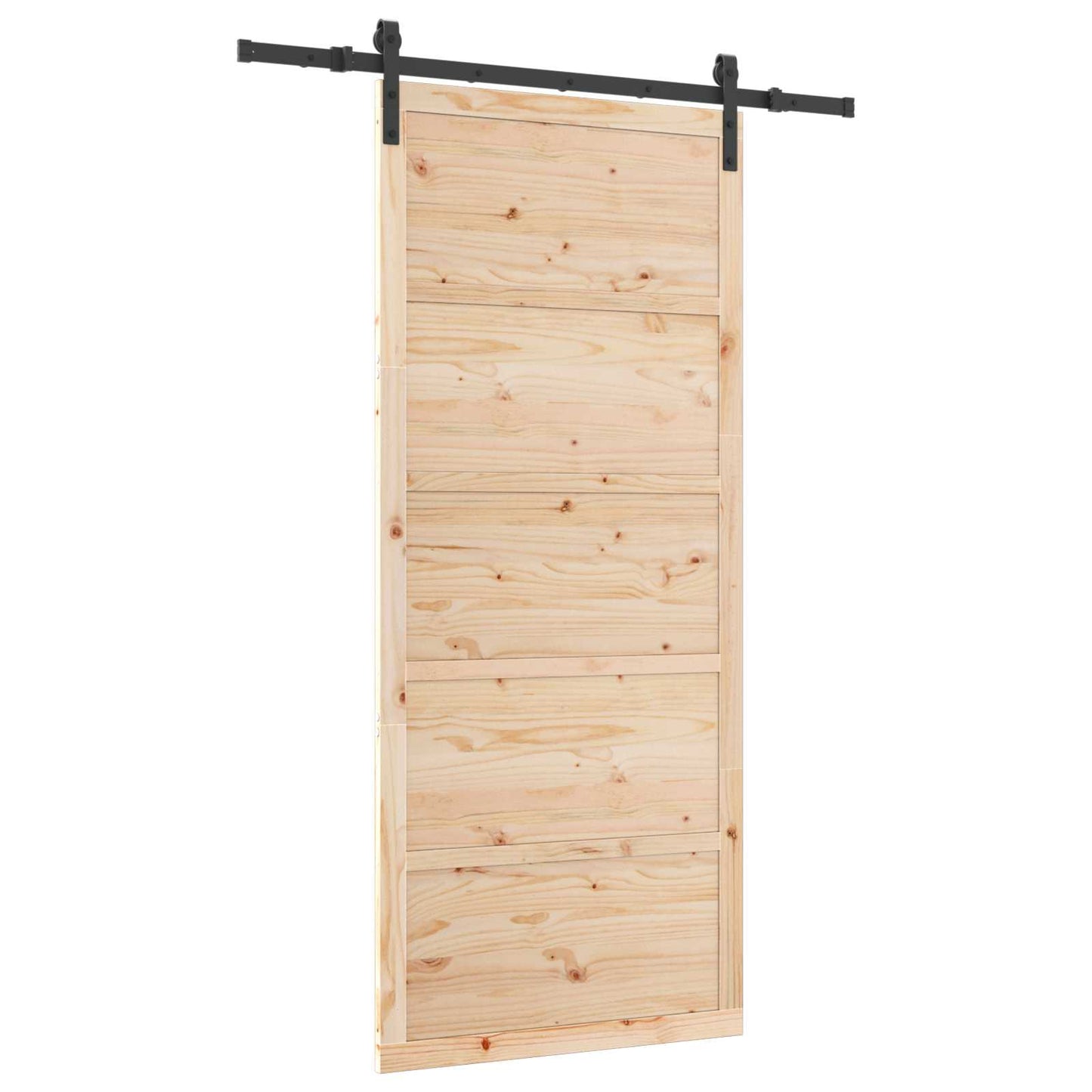 Porta scorrevole Naturale 80 x 208 cm Legno Massello di Pino | homemem39