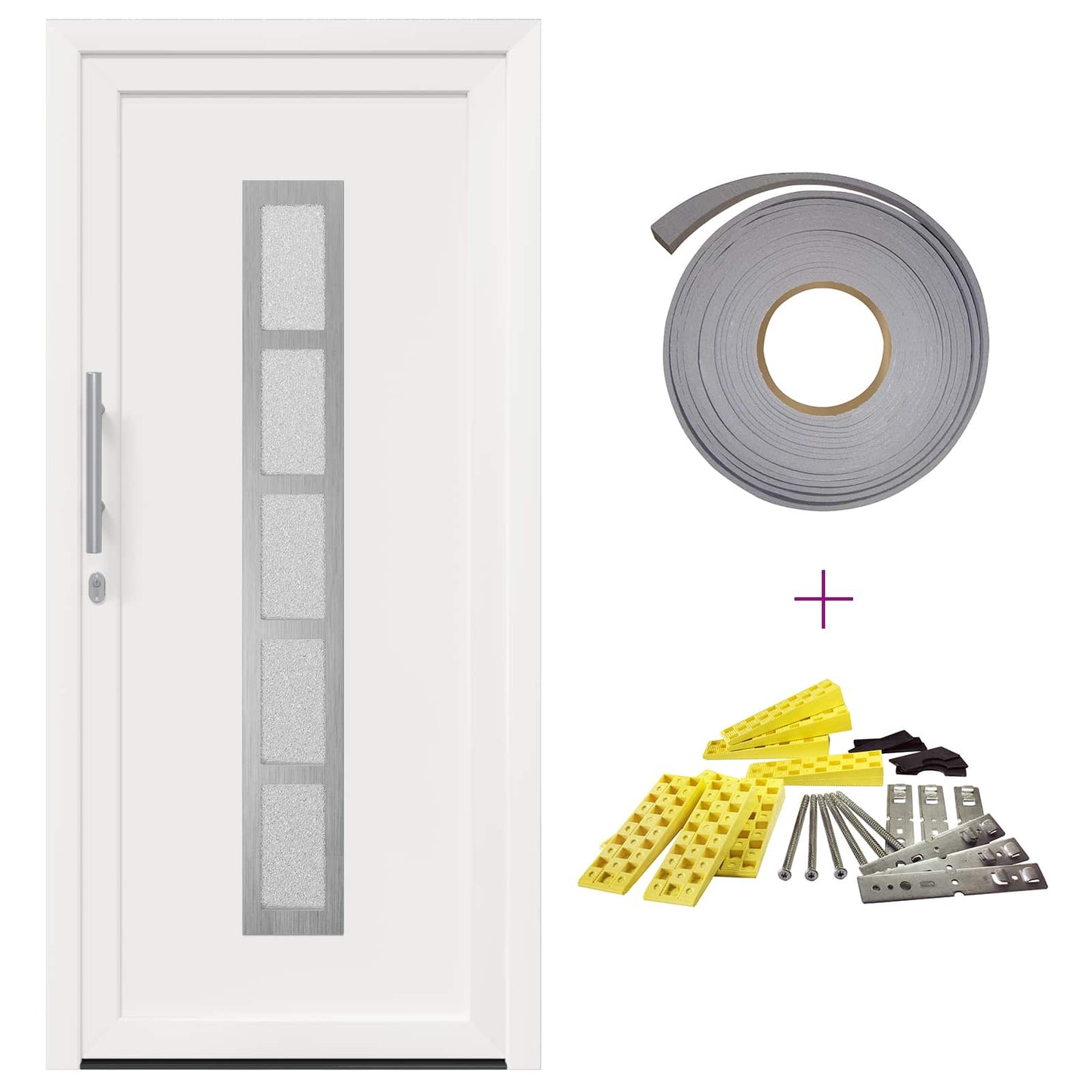 Porta Frontale Bianco 108 x 208 cm PVC | homemem39