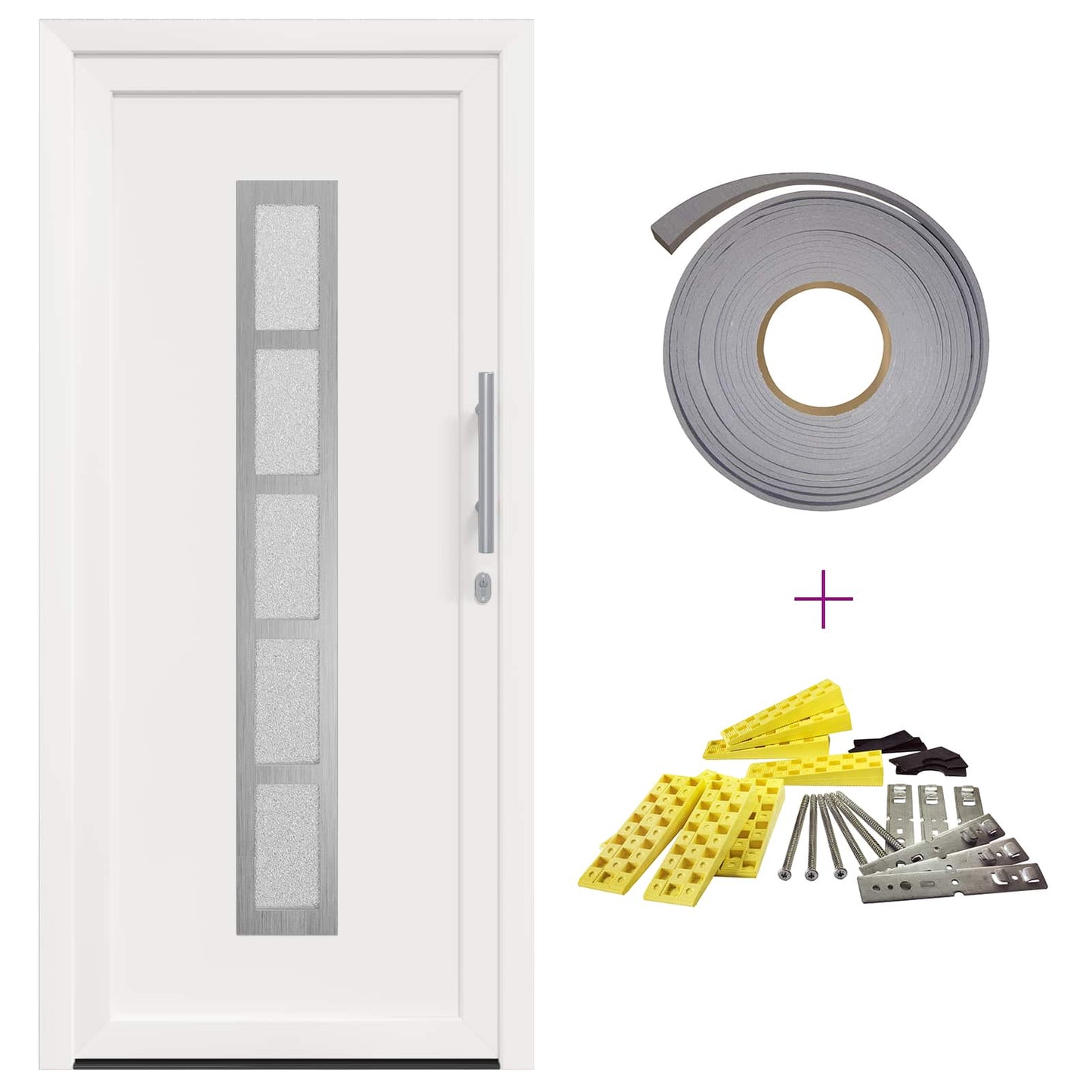Porta Frontale Bianco 98 x 200 cm PVC | homemem39