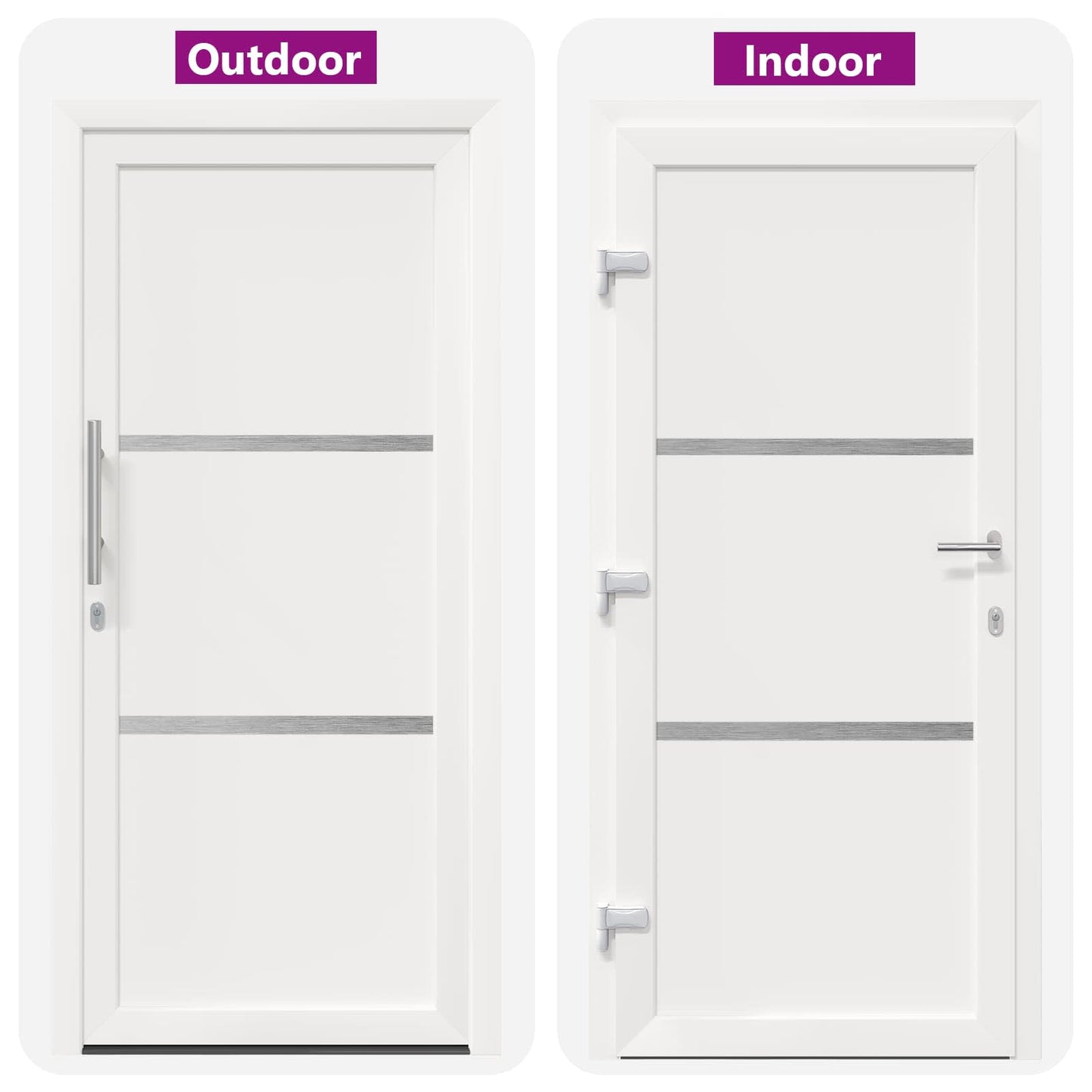 Porta Frontale Bianco 98 x 208 cm PVC | homemem39
