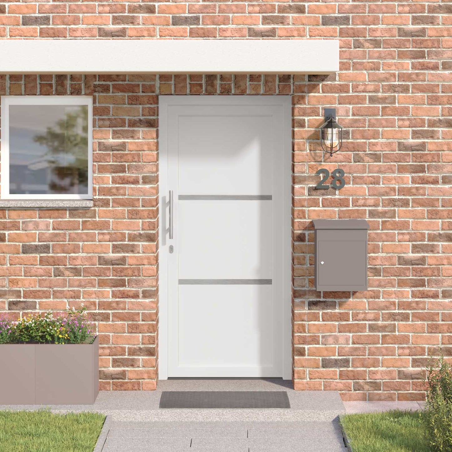 Porta Frontale Bianco 108 x 208 cm PVC | homemem39