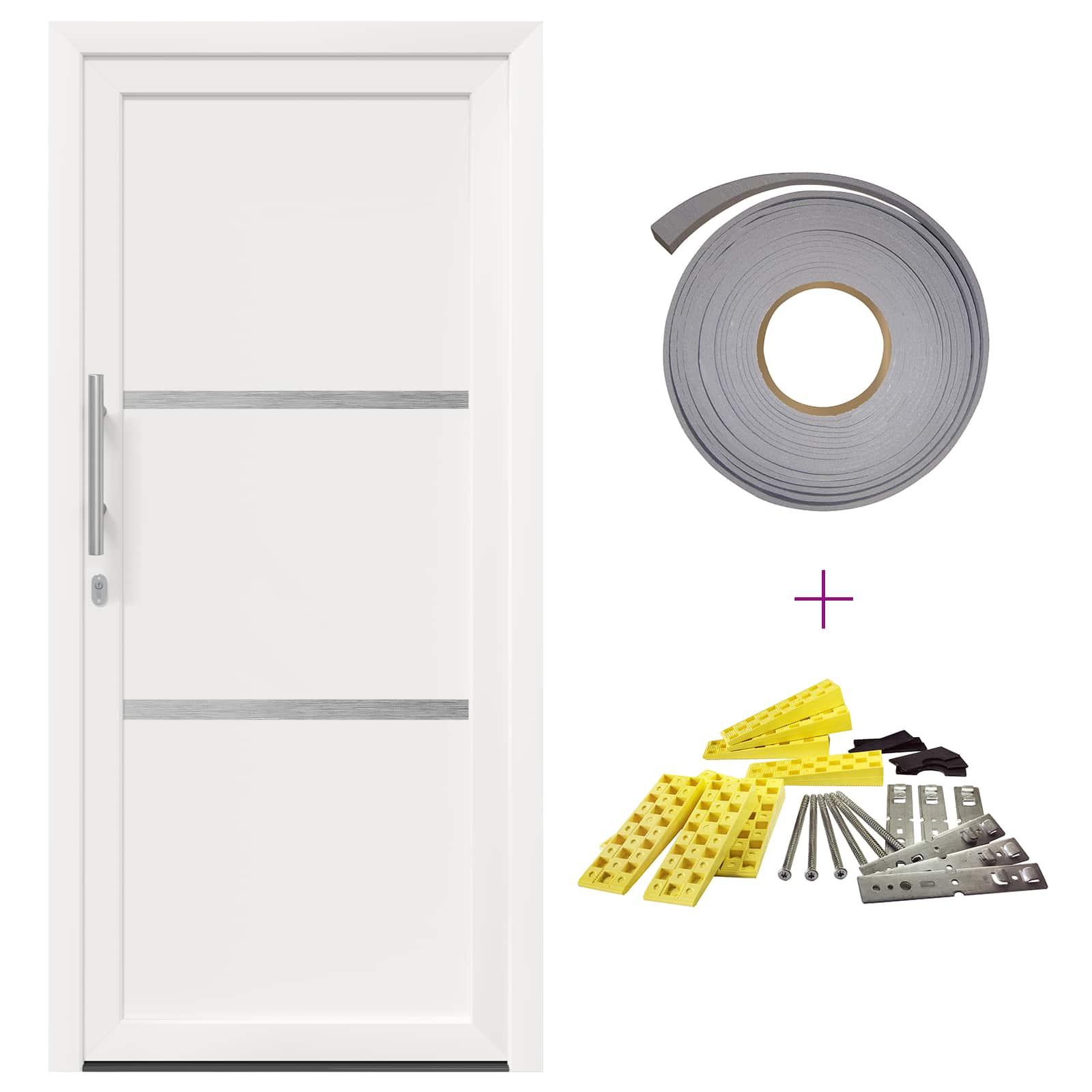 Porta Frontale Bianco 108 x 208 cm PVC | homemem39