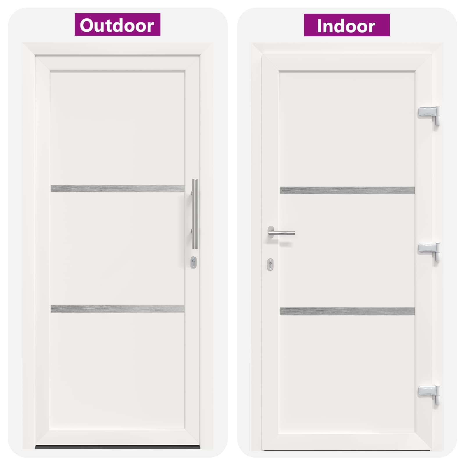 Porta Frontale Bianco 88 x 200 cm PVC | homemem39
