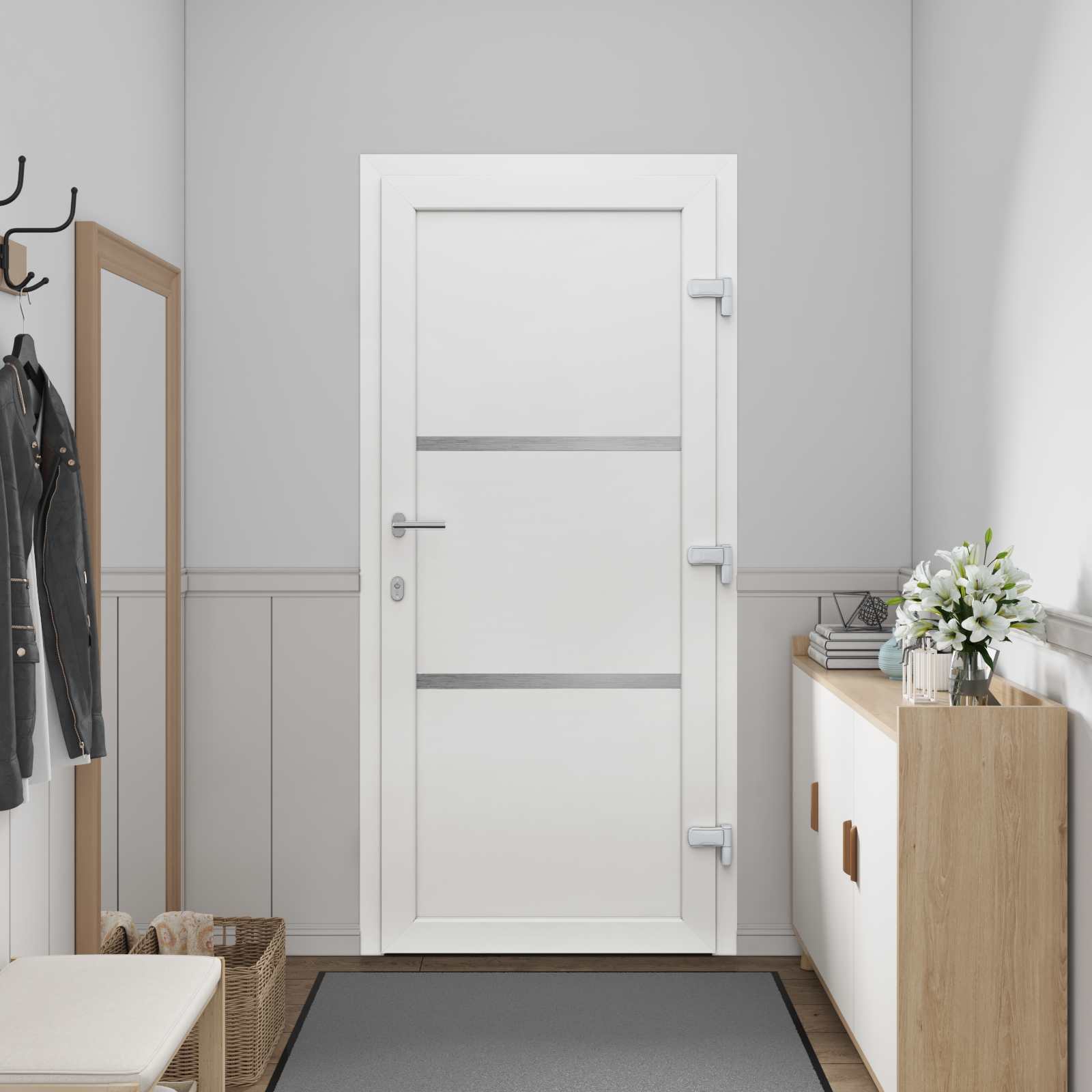 Porta Frontale Bianco 98 x 200 cm PVC | homemem39