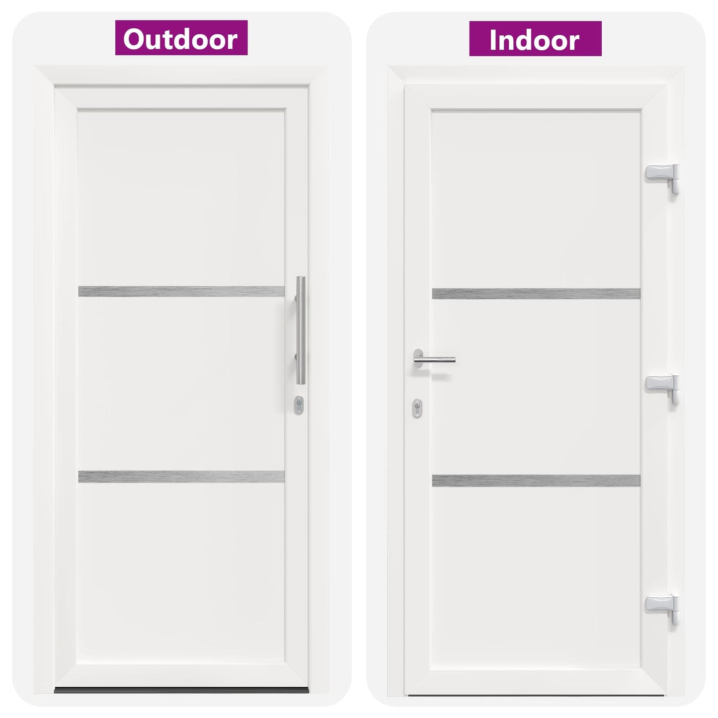 Porta Frontale Bianco 108 x 208 cm PVC | homemem39