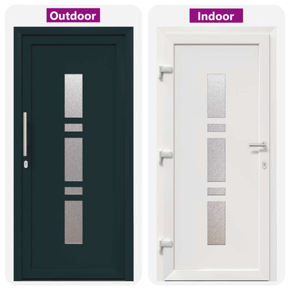 Porta Frontale Antracite 98 x 208 cm PVC | homemem39