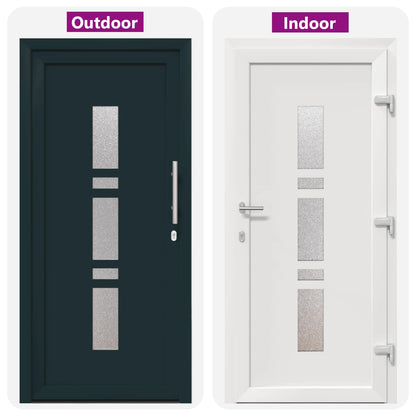 Porta Frontale Antracite 98 x 200 cm PVC | homemem39