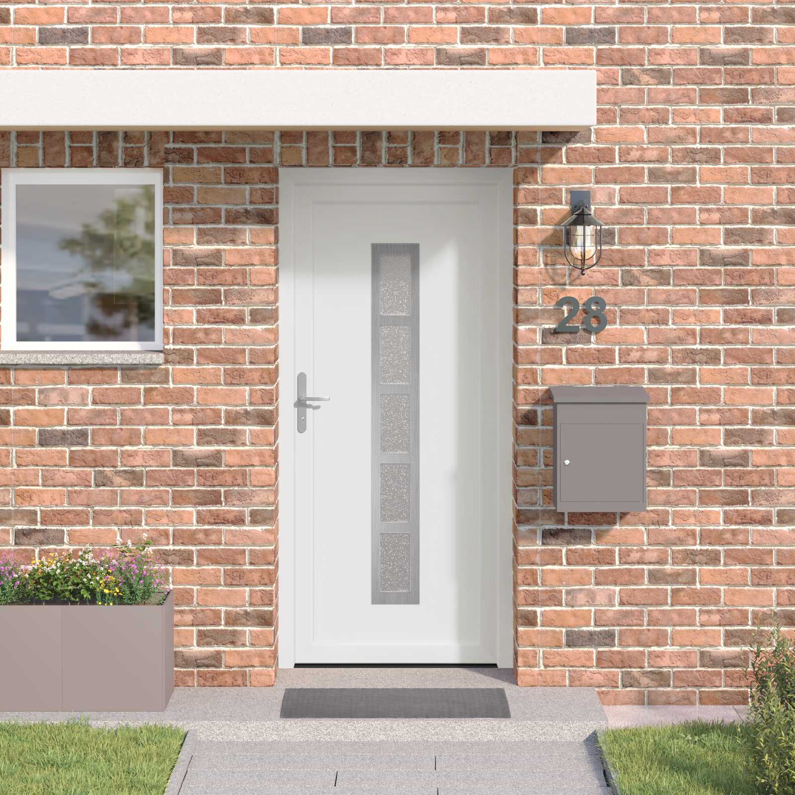 Porta Frontale Bianco 98 x 200 cm PVC | homemem39