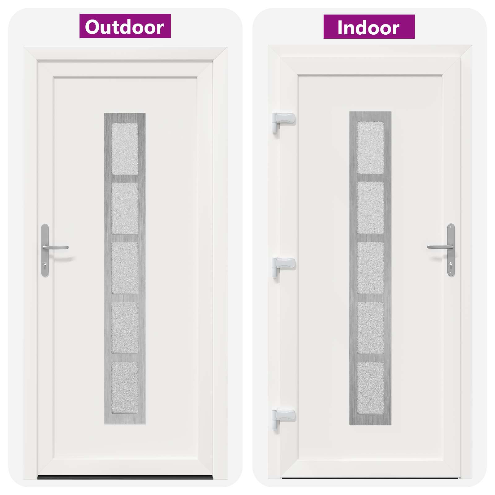 Porta Frontale Bianco 108 x 208 cm PVC | homemem39