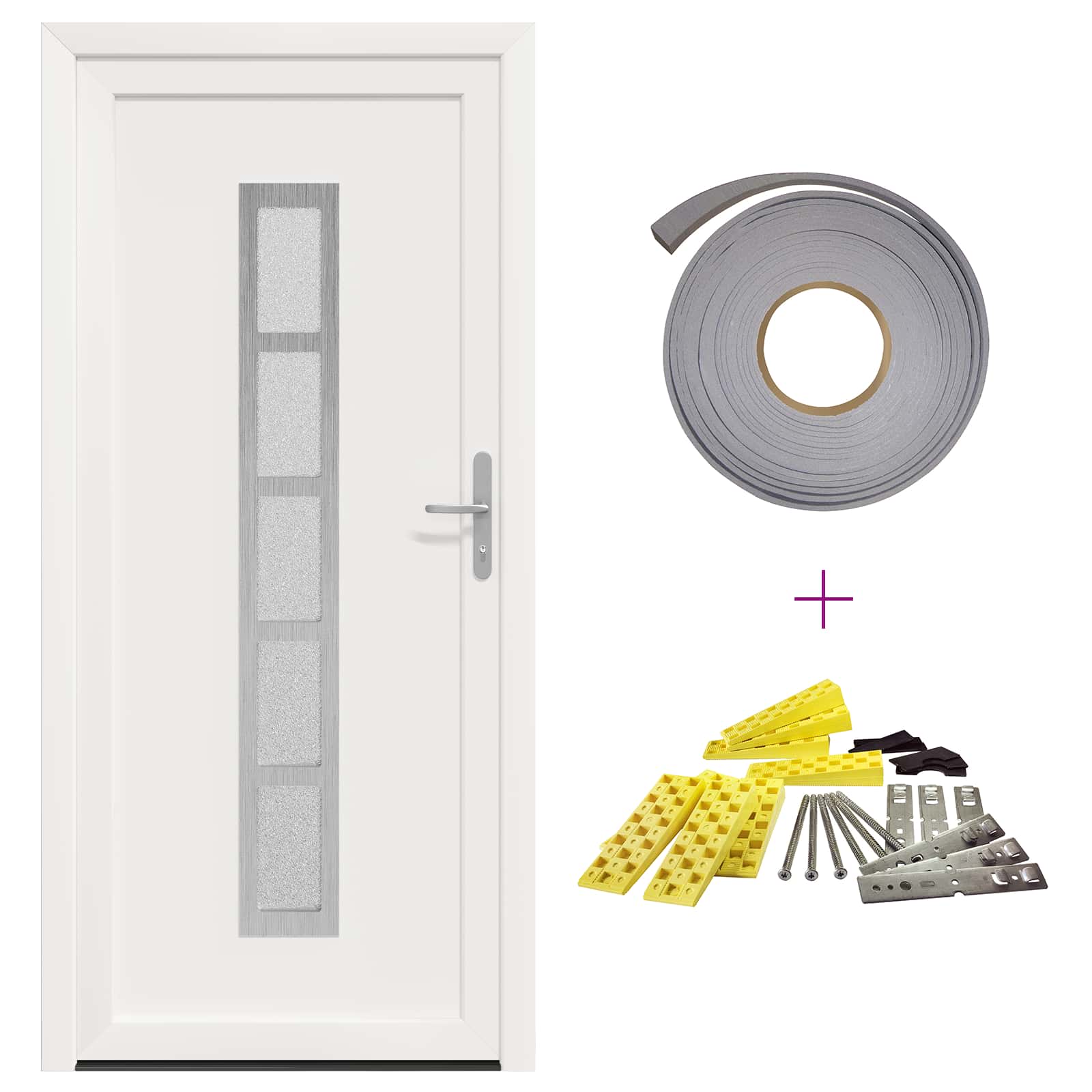 Porta Frontale Bianco 108 x 208 cm PVC | homemem39