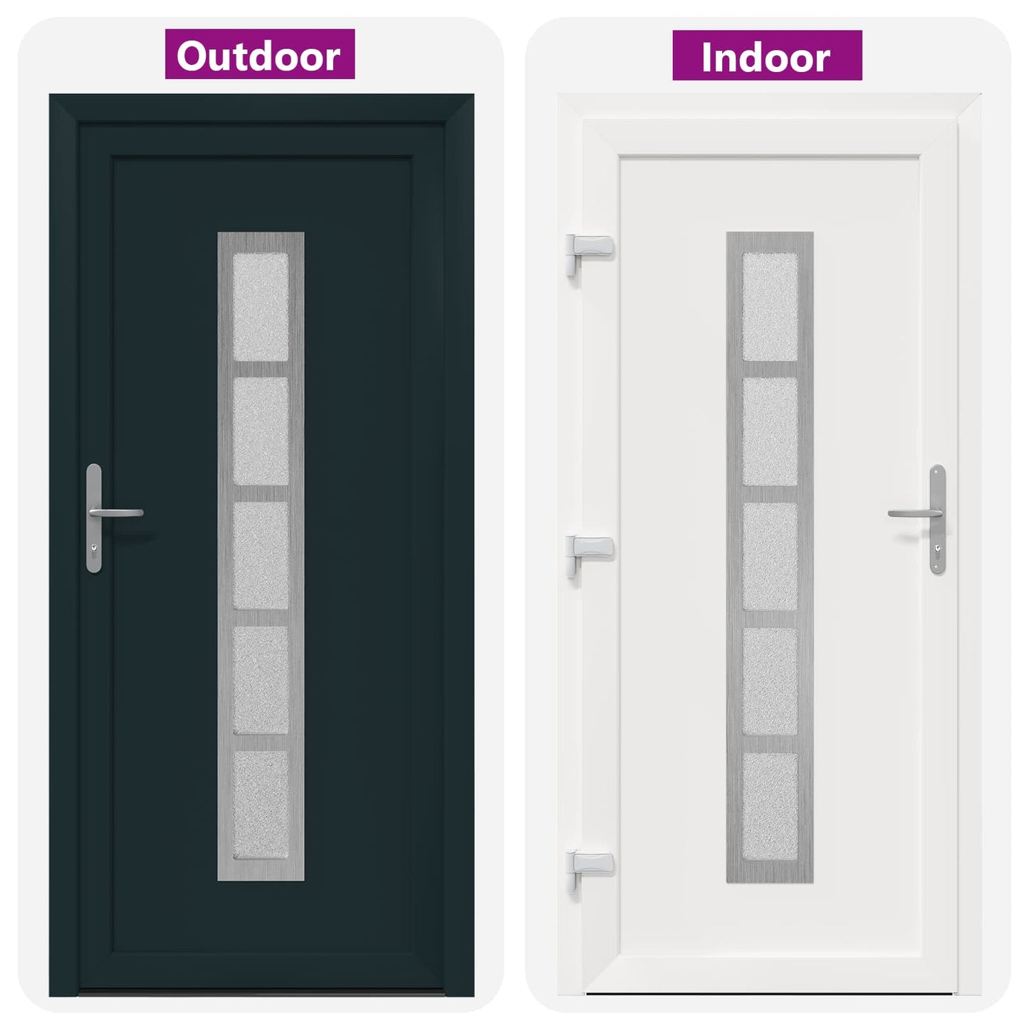 Porta Frontale Antracite 88 x 200 cm PVC | homemem39
