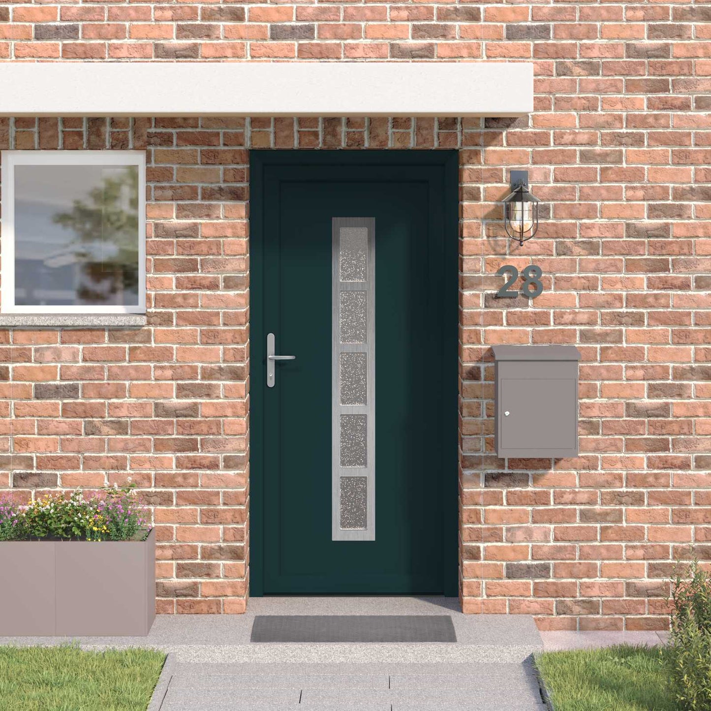 Porta Frontale Antracite 98 x 200 cm PVC | homemem39