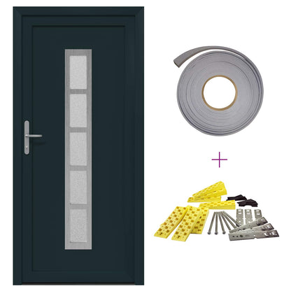 Porta Frontale Antracite 98 x 200 cm PVC | homemem39