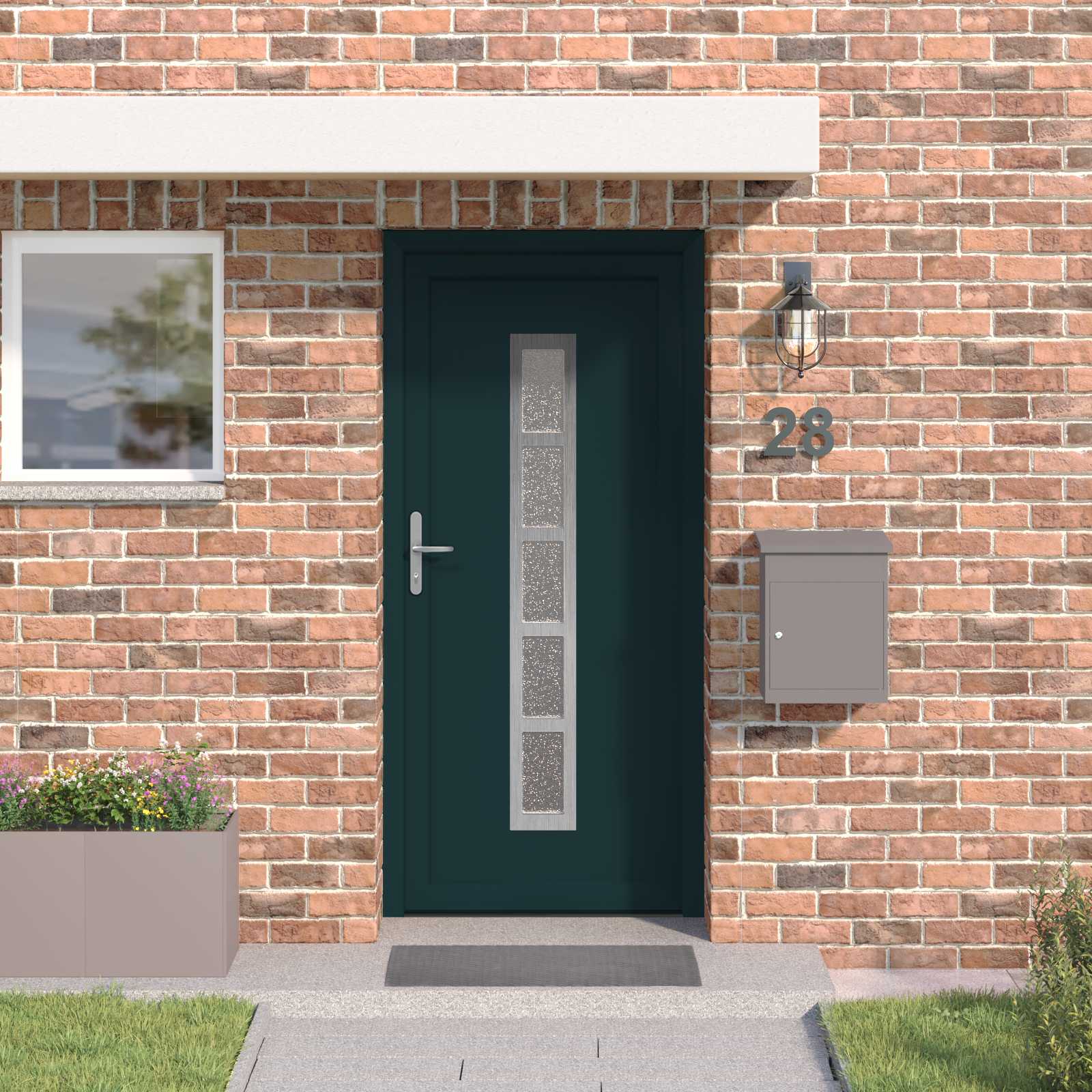 Porta Frontale Antracite 108 x 208 cm PVC | homemem39