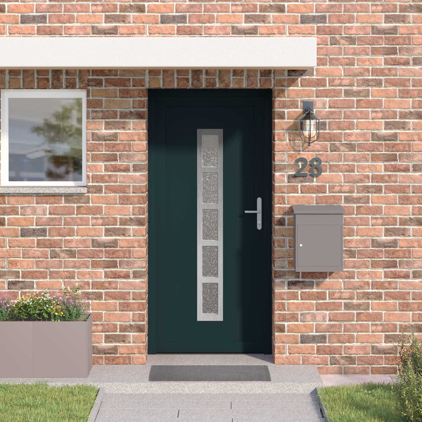 Porta Frontale Antracite 98 x 208 cm PVC | homemem39
