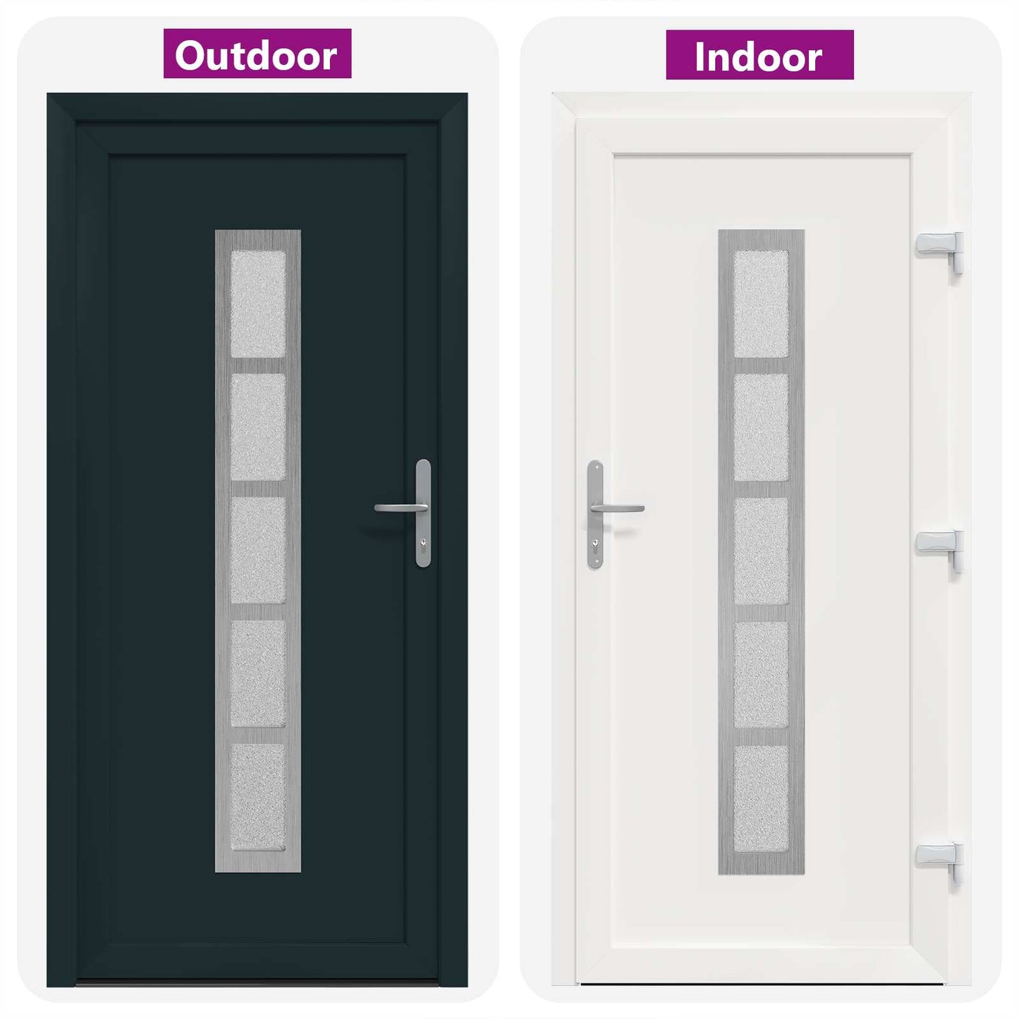 Porta Frontale Antracite 98 x 208 cm PVC | homemem39