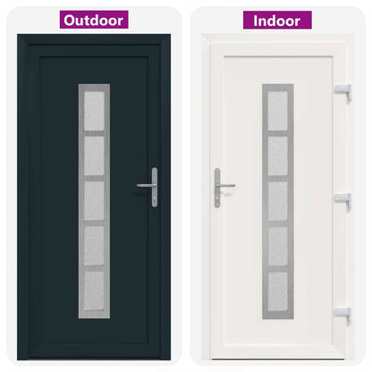 Porta Frontale Antracite 108 x 208 cm PVC | homemem39