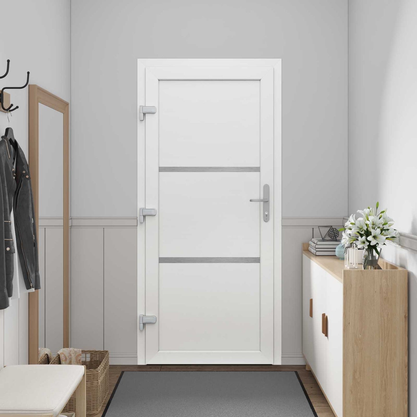 Porta Frontale Bianco 88 x 200 cm PVC | homemem39