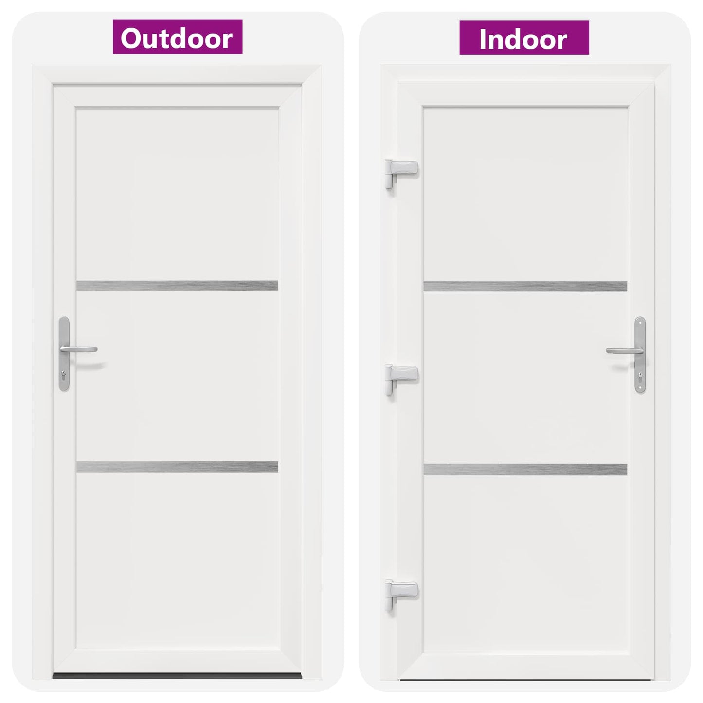 Porta Frontale Bianco 88 x 200 cm PVC | homemem39